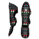 Pixel Christmas Santa Claus Print Muay Thai Shin Guard