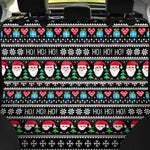 Pixel Christmas Santa Claus Print Pet Car Back Seat Cover