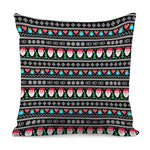 Pixel Christmas Santa Claus Print Pillow Cover