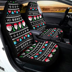 Pixel Christmas Santa Claus Print Universal Fit Car Seat Covers