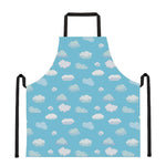 Pixel Cloud Pattern Print Apron