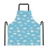 Pixel Cloud Pattern Print Apron