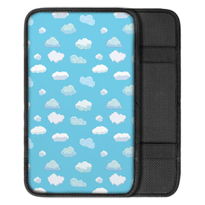 Pixel Cloud Pattern Print Car Center Console Cover