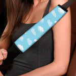 Pixel Cloud Pattern Print Car Seat Belt Covers