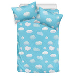 Pixel Cloud Pattern Print Duvet Cover Bedding Set