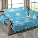 Pixel Cloud Pattern Print Loveseat Protector