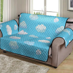 Pixel Cloud Pattern Print Loveseat Protector