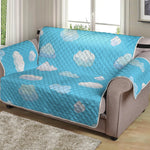 Pixel Cloud Pattern Print Loveseat Protector