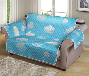 Pixel Cloud Pattern Print Loveseat Protector