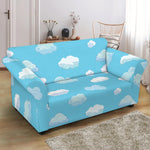 Pixel Cloud Pattern Print Loveseat Slipcover