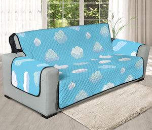 Pixel Cloud Pattern Print Oversized Sofa Protector