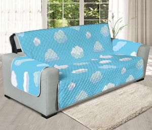 Pixel Cloud Pattern Print Oversized Sofa Protector