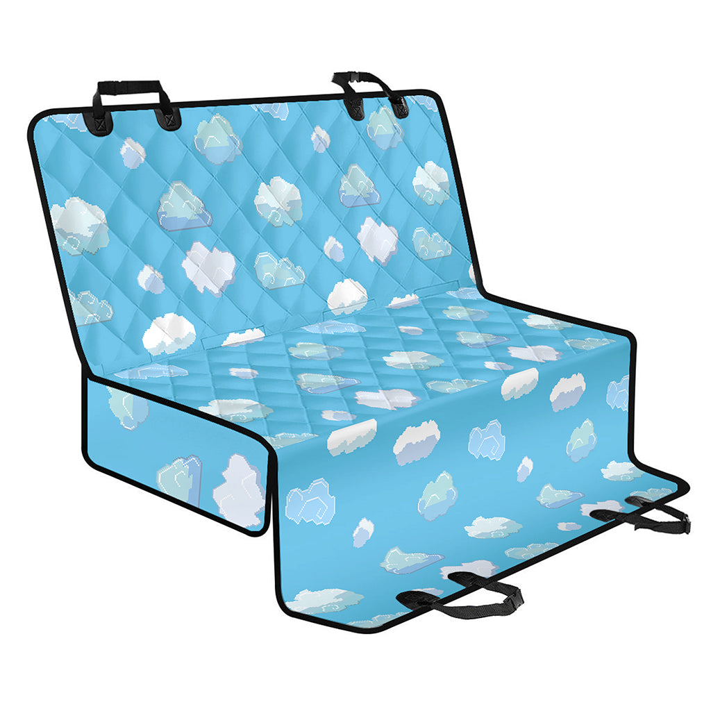 Pixel Cloud Pattern Print Pet Car Back Seat Cover