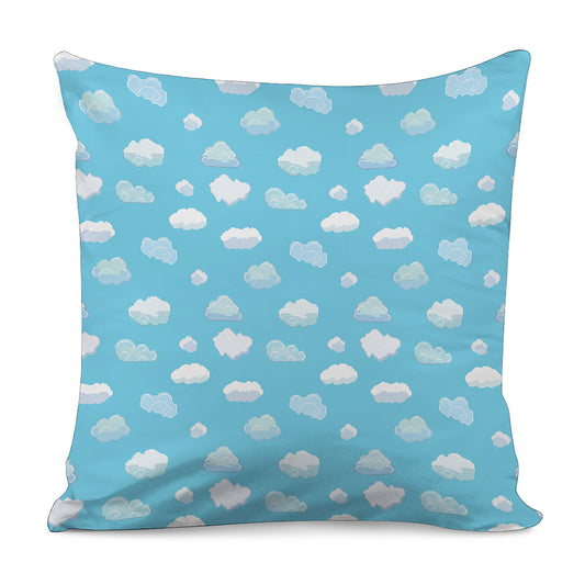 Pixel Cloud Pattern Print Pillow Cover