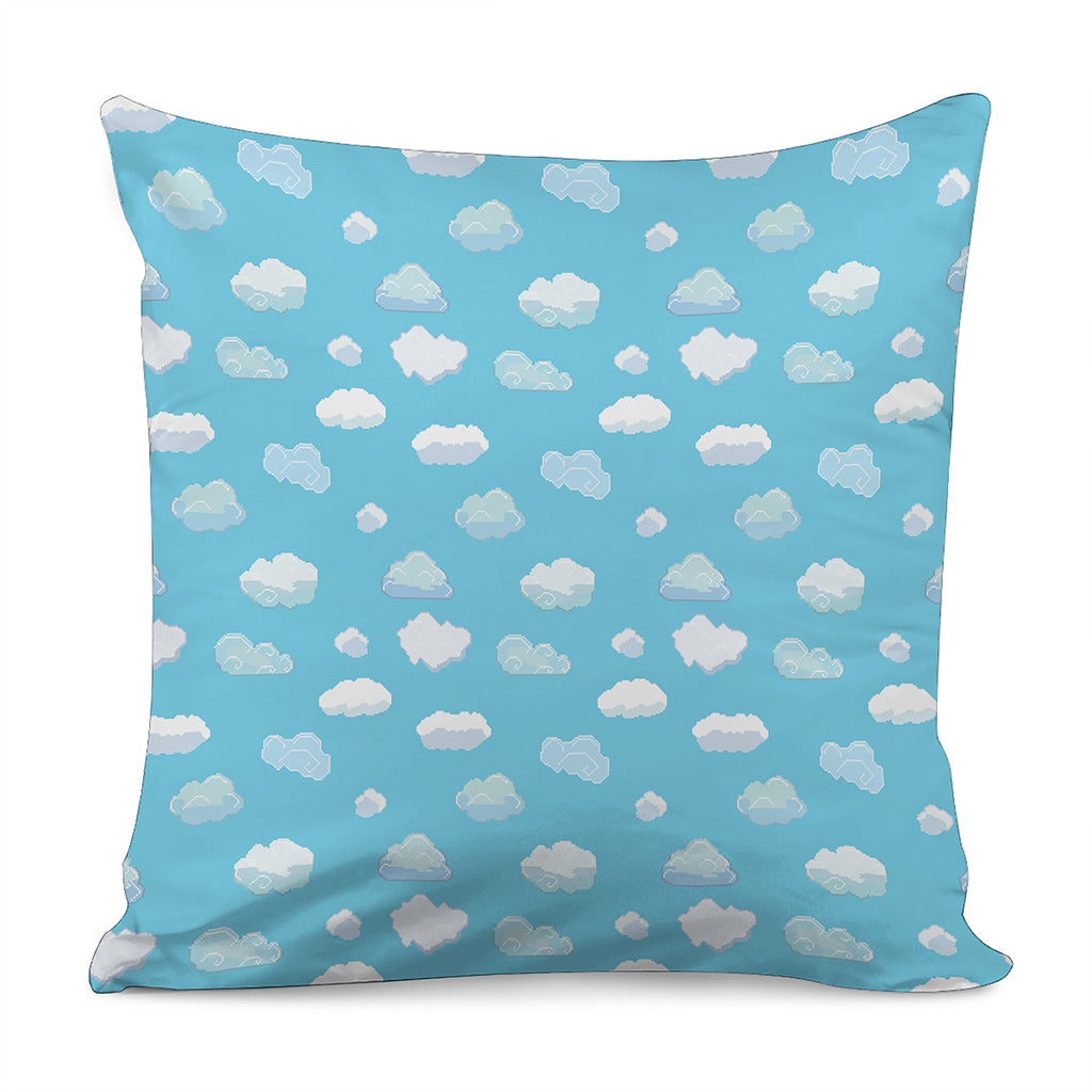 Pixel Cloud Pattern Print Pillow Cover