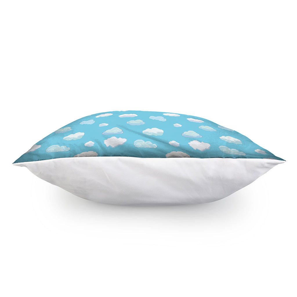 Pixel Cloud Pattern Print Pillow Cover