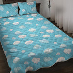 Pixel Cloud Pattern Print Quilt Bed Set