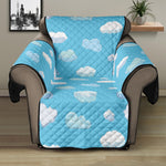 Pixel Cloud Pattern Print Recliner Protector