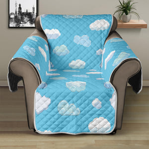 Pixel Cloud Pattern Print Recliner Protector