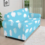 Pixel Cloud Pattern Print Sofa Cover