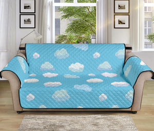 Pixel Cloud Pattern Print Sofa Protector