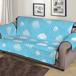 Pixel Cloud Pattern Print Sofa Protector