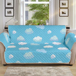 Pixel Cloud Pattern Print Sofa Protector