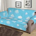 Pixel Cloud Pattern Print Sofa Protector