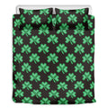 Pixel Clover St. Patrick's Day Print Duvet Cover Bedding Set