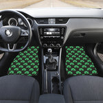 Pixel Clover St. Patrick's Day Print Front and Back Car Floor Mats