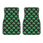 Pixel Clover St. Patrick's Day Print Front Car Floor Mats