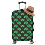 Pixel Clover St. Patrick's Day Print Luggage Cover