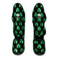 Pixel Clover St. Patrick's Day Print Muay Thai Shin Guards