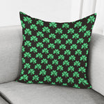 Pixel Clover St. Patrick's Day Print Pillow Cover
