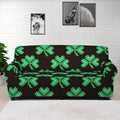 Pixel Clover St. Patrick's Day Print Sofa Cover