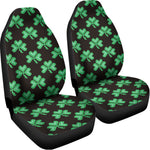 Pixel Clover St. Patrick's Day Print Universal Fit Car Seat Covers