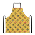 Pixel Emoji Pattern Print Apron