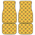 Pixel Emoji Pattern Print Front and Back Car Floor Mats