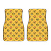 Pixel Emoji Pattern Print Front Car Floor Mats