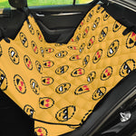 Pixel Emoji Pattern Print Pet Car Back Seat Cover