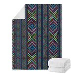 Pixel Ethnic Pattern Print Blanket