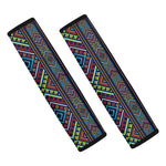 Pixel Ethnic Pattern Print Car Seat Belt Covers