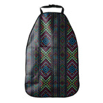 Pixel Ethnic Pattern Print Car Seat Organizers