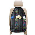 Pixel Ethnic Pattern Print Car Seat Organizers