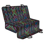 Pixel Ethnic Pattern Print Pet Car Back Seat Cover