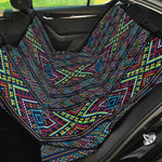 Pixel Ethnic Pattern Print Pet Car Back Seat Cover