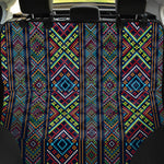 Pixel Ethnic Pattern Print Pet Car Back Seat Cover