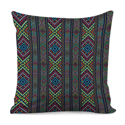 Pixel Ethnic Pattern Print Pillow Cover