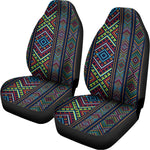 Pixel Ethnic Pattern Print Universal Fit Car Seat Covers