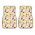 Pixel Fruits Pattern Print Front Car Floor Mats